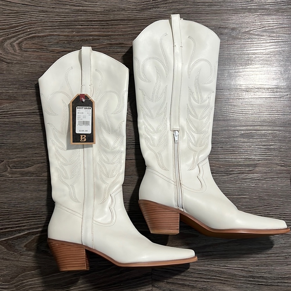MATISSE WOMEN'S AGENCY TALL WESTERN LEATHER BOOTS - SNIP TOE
